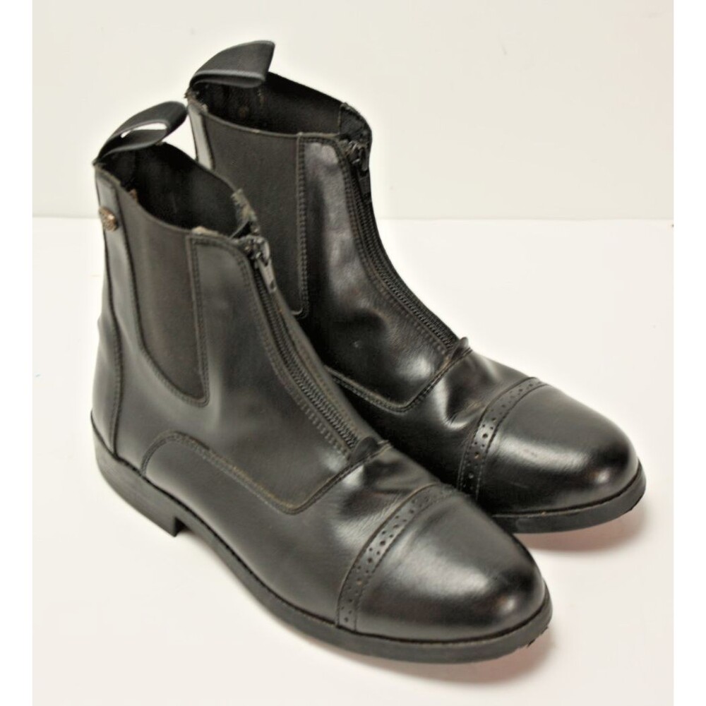 Equastar Boots Women's sz 7L Black Paddock Jodhpur Equestrian Horse Riding